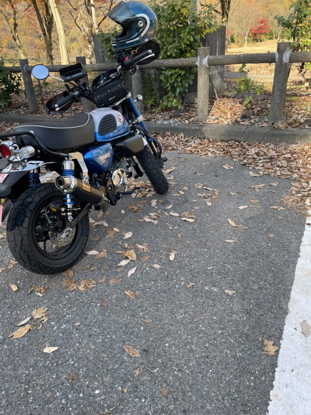 モンキー125 マフラー焼け取り剤作業（３回目：メンテナンス忘備録）